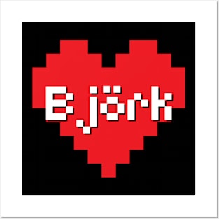 Bjork -> pixel art lover Posters and Art